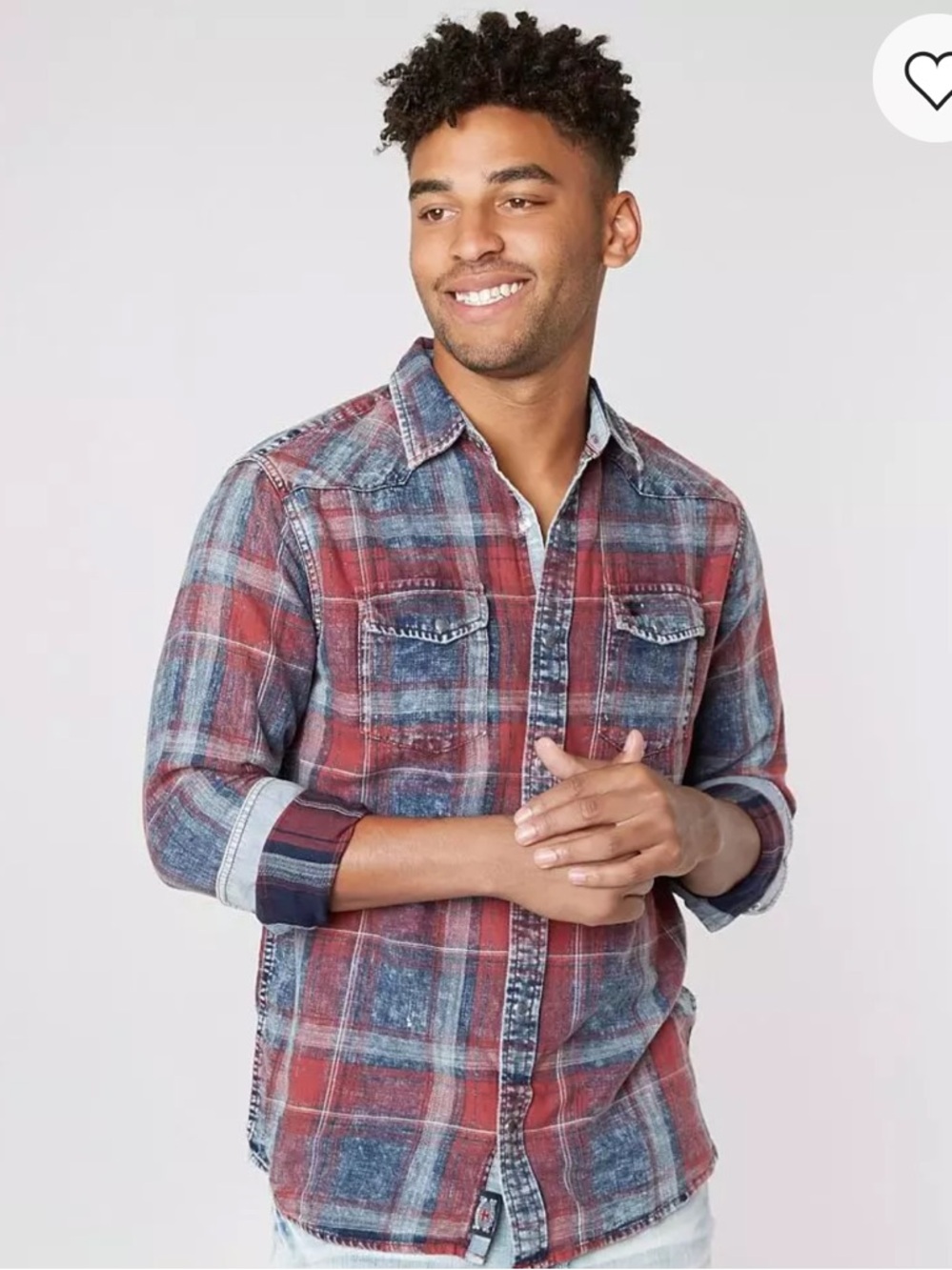 Flag & Anthem Vintage Washed Plaid Shirt